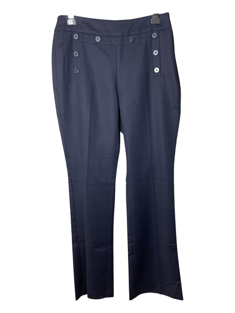 CAbi Mariner Navy Button-Accent Trouser Sz 8 - Picture 3 of 7